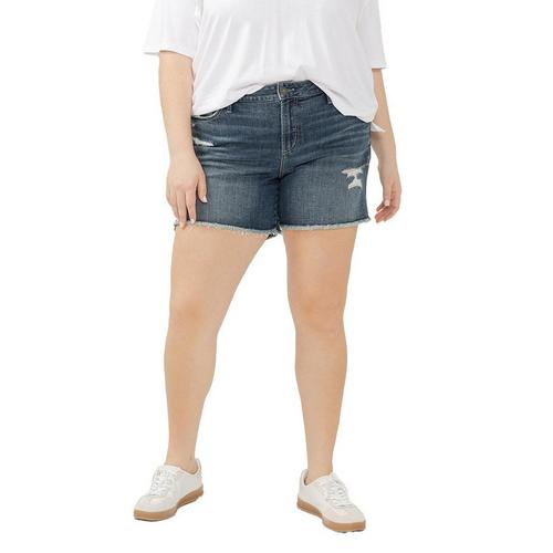 Women's Silver Jeans Co. Plus Size Plus Size Suki Luxe Stretch Jean Shorts - Primary Image