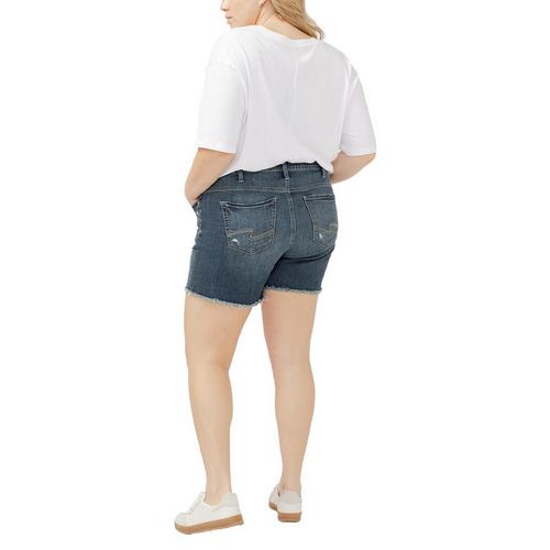 Women's Silver Jeans Co. Plus Size Plus Size Suki Luxe Stretch Jean Shorts - Primary Image