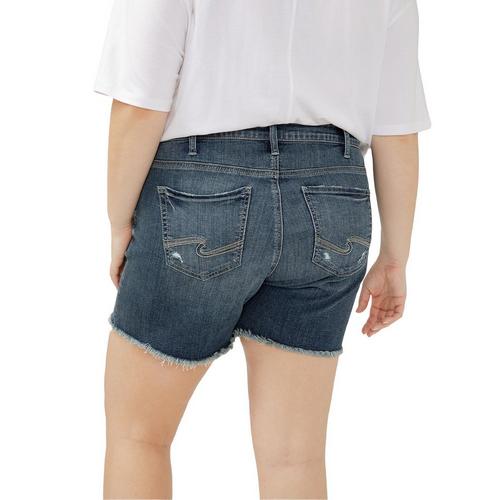 Women's Silver Jeans Co. Plus Size Plus Size Suki Luxe Stretch Jean Shorts - Primary Image