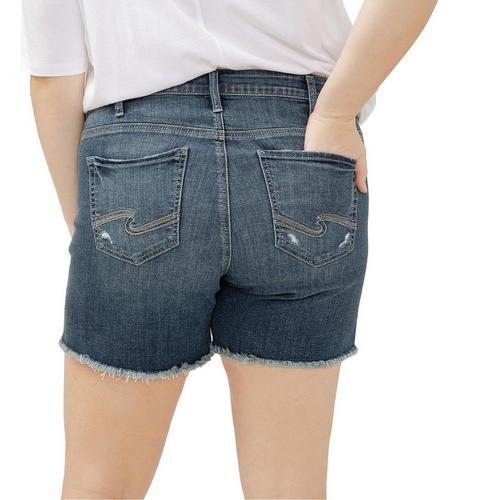 Women's Silver Jeans Co. Plus Size Plus Size Suki Luxe Stretch Jean Shorts - Primary Image