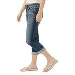 Women's Silver Jeans Co. Suki Capri Curvy Slim Leg Capri Jeans - Thumbnail 3 of 4