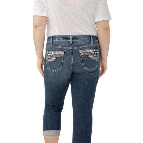 Women's Silver Jeans Co. Plus Size Plus Size Suki Capri Curvy Skinny Capri Jeans - Primary Image