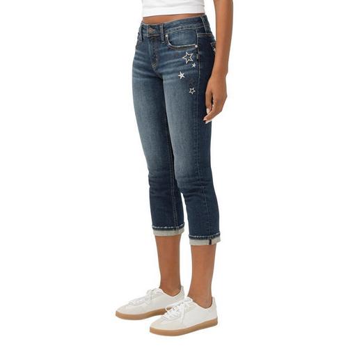 Women's Silver Jeans Co. Elyse Comfort Power Curvy Slim Leg Capri Jeans - Primary Image