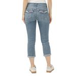 Women's Silver Jeans Co. Elyse Comfort Luxe Capri Curvy Slim Leg Capri Jeans - Thumbnail 2 of 4