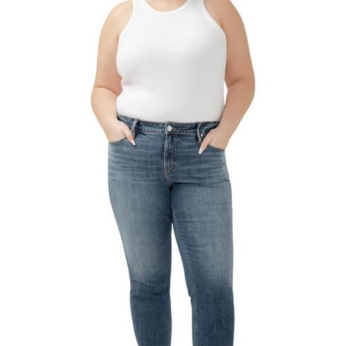 Women's Silver Jeans Co. Plus Size Plus Size Elyse Ankle Straight Straight Ankle Jeans - Primary Image