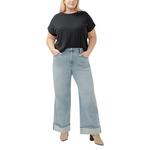 Women's Silver Jeans Co. Plus Size Desirable Relaxed Fit Wide Leg Jeans - Thumbnail 1 of 5