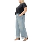 Women's Silver Jeans Co. Plus Size Desirable Relaxed Fit Wide Leg Jeans - Thumbnail 3 of 5