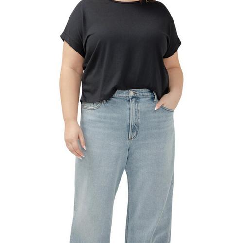 Women's Silver Jeans Co. Plus Size Desirable Relaxed Fit Wide Leg Jeans - Primary Image