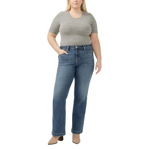 Women's Silver Jeans Co. Plus Size Plus Size Avery Curvy Straight Jeans - Primary Image