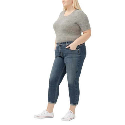 Women's Silver Jeans Co. Plus Size Plus Size Boyfriend Slim Fit Straight Jeans - Primary Image