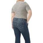 Women's Silver Jeans Co. Plus Size Plus Size Boyfriend Slim Fit Straight Jeans - Thumbnail 4 of 4