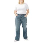 Women's Silver Jeans Co. Plus Size Plus Size Plus Size Baggy Loose Fit Bootcut Jeans - Thumbnail 1 of 5