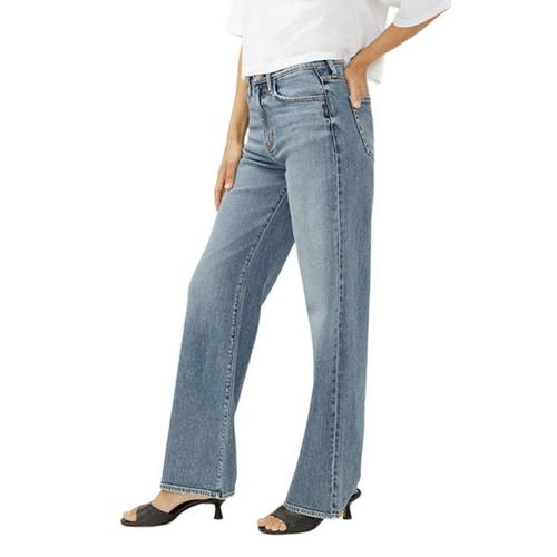 Women's Silver Jeans Co. Highly Desirable Trouser Straight Jeans - Primary Image