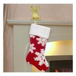 Ace Hardware Dyno Red/White Snowflake 20in Christmas Stocking - Thumbnail 2 of 2