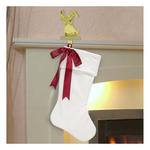 Ace Hardware Dyno red/White Matte 20in Christmas Stocking with Bow (Colors May Vary) - Thumbnail 2 of 3
