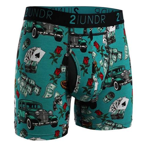 Men's 2UNDR Swing Shift Printed 3 Pack Boxer Briefs - Primary Image