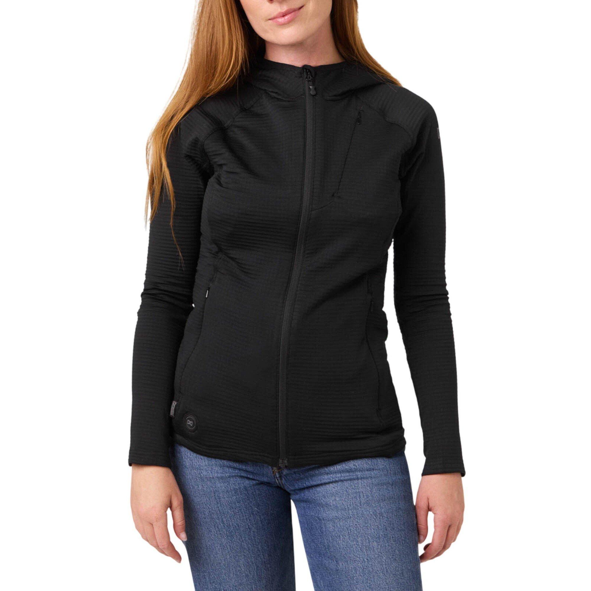 Mobile Warming 7.4V Element Mid-Layer Full Zip Heated Hoodie Kit Womens Black Size XL - MWWT31010525