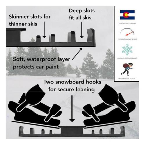 RigStrips SnoStrip Magnetic Protective Ski and Snowboard Vehicle Mount - Primary Image