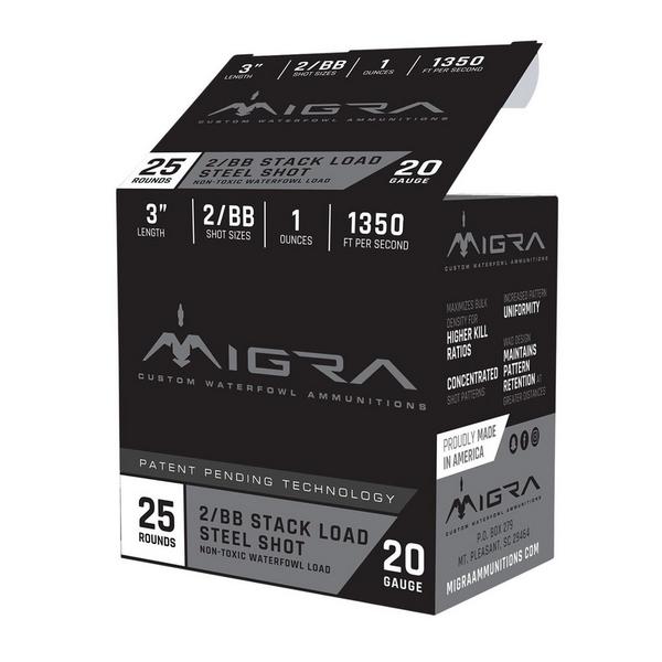 MIGRA AMMUNITION Bismuth/Steel Staxd Combinational Shotshells
