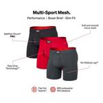 Men's SAXX Multi-Sport Mesh 3 Pack Boxer Briefs - Thumbnail 2 of 2