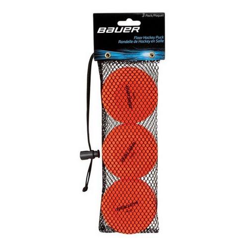 Bauer Floor Hockey Pucks 3 Pack - Primary Image