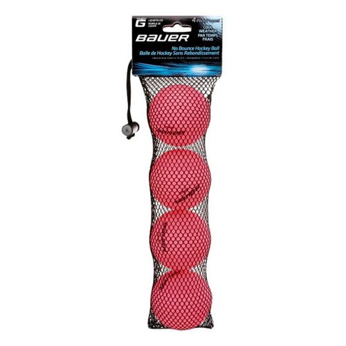 Bauer HydroG Liquid Filled No-Bounce Cool Weather Hockey Balls 4 Pack - Primary Image