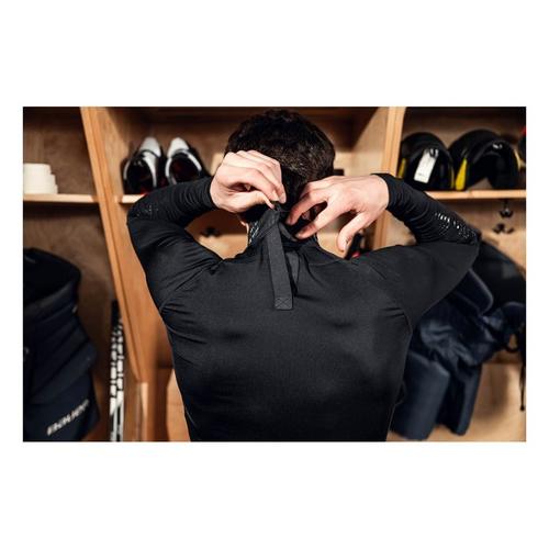 Senior Bauer Protect Long Sleeve Mock Neck T-Shirt Hockey Neck Guard - Primary Image