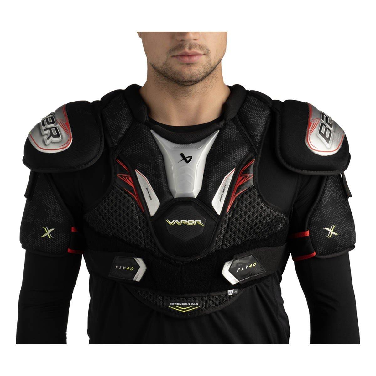 Bauer Vapor Fly40 Hockey Shoulder Pads - Intermediate, Medium, Black