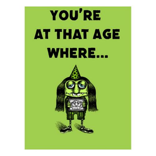 Bald Guy Greetings Black and White (OG) Birthday Card - Primary Image