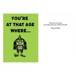 Bald Guy Greetings Black and White (OG) Birthday Card - Thumbnail 2 of 3