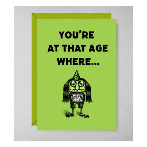 Bald Guy Greetings Black and White (OG) Birthday Card - Primary Image