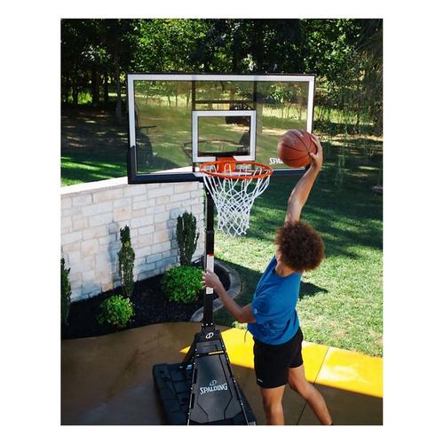 Spalding Momentous EZ Assembly 54" Clear Performance Acrylic Portable Basketball Hoop - Primary Image