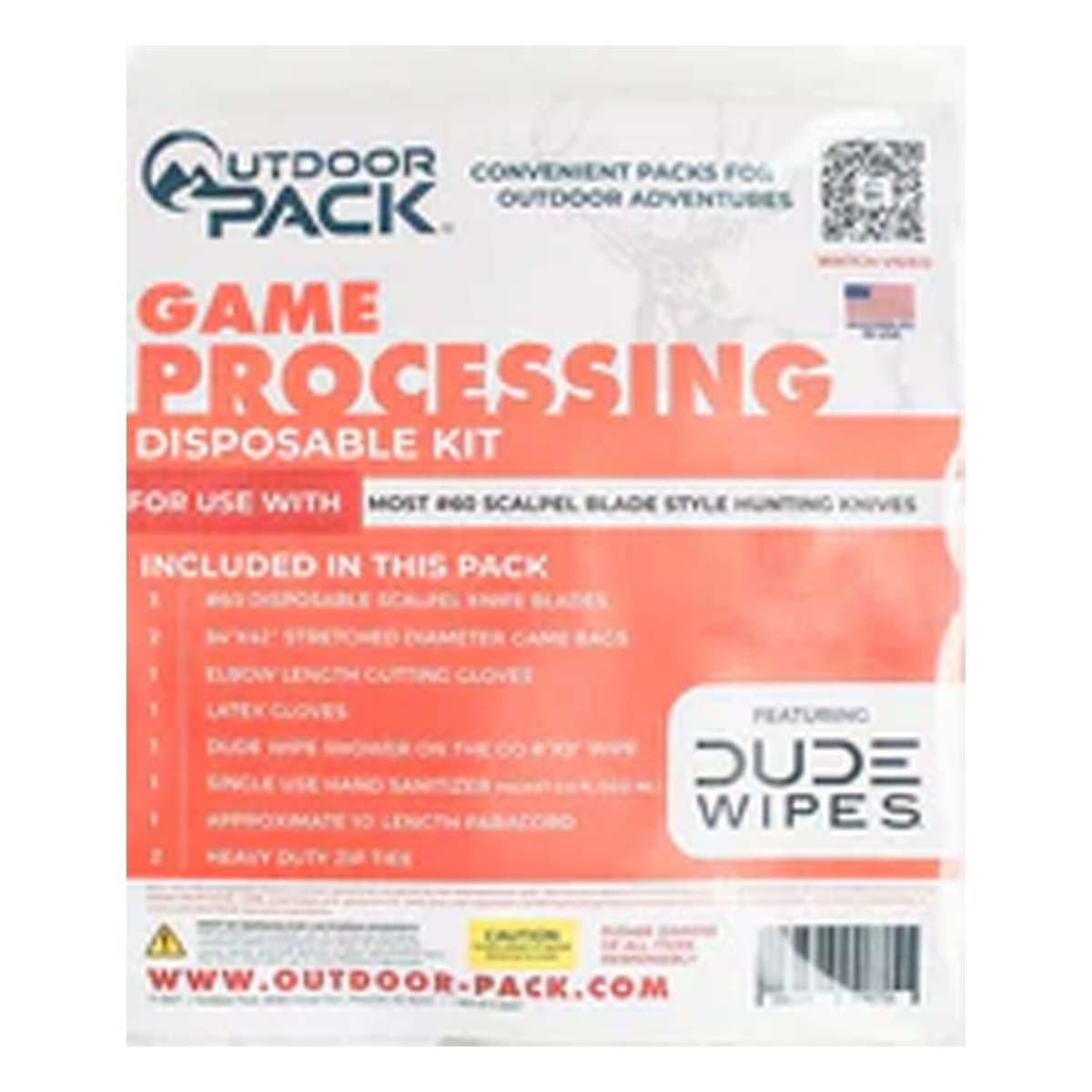 Outdoor Pack Game Processing Kit #60 Blade Type With Game Bags - Outdoor Pack