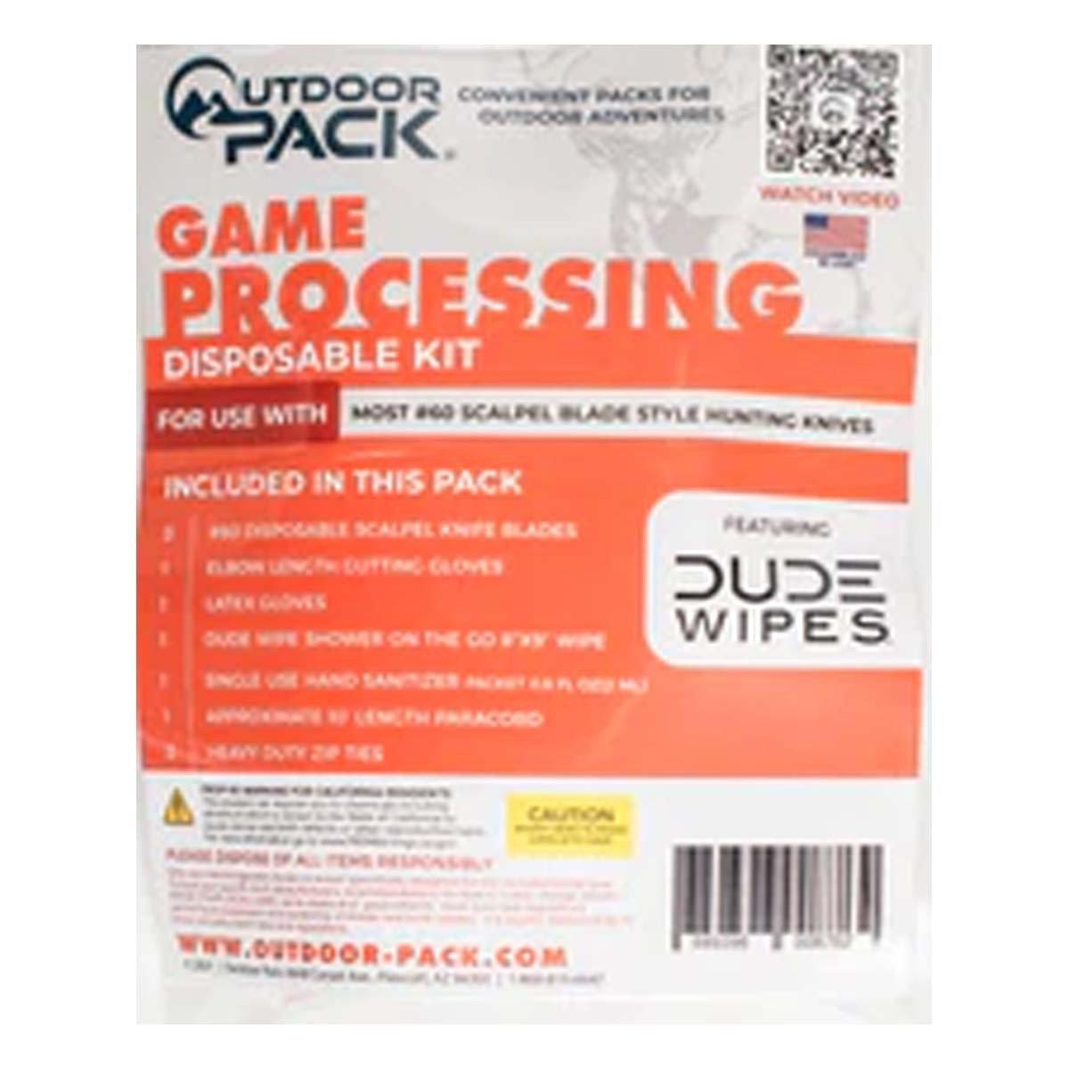 Outdoor Pack Game Processing Kit #60 Blade Type Without Game Bags - Outdoor Pack