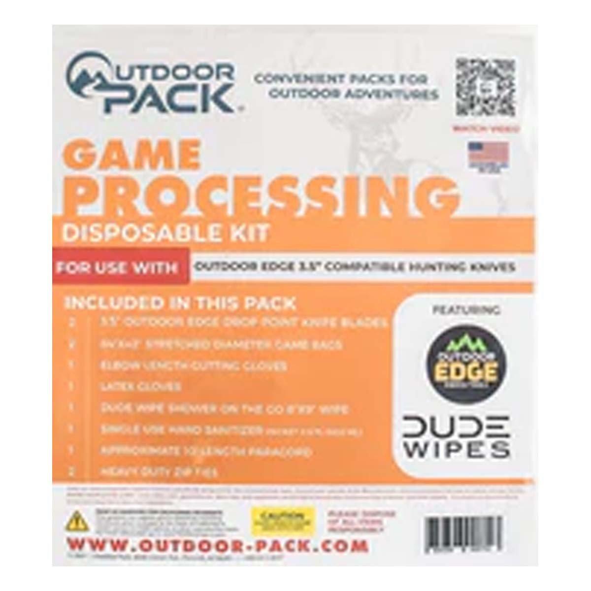 Outdoor Pack Disposable Game Processing Kit 3.5" Multipack With Game Bags - Outdoor Pack