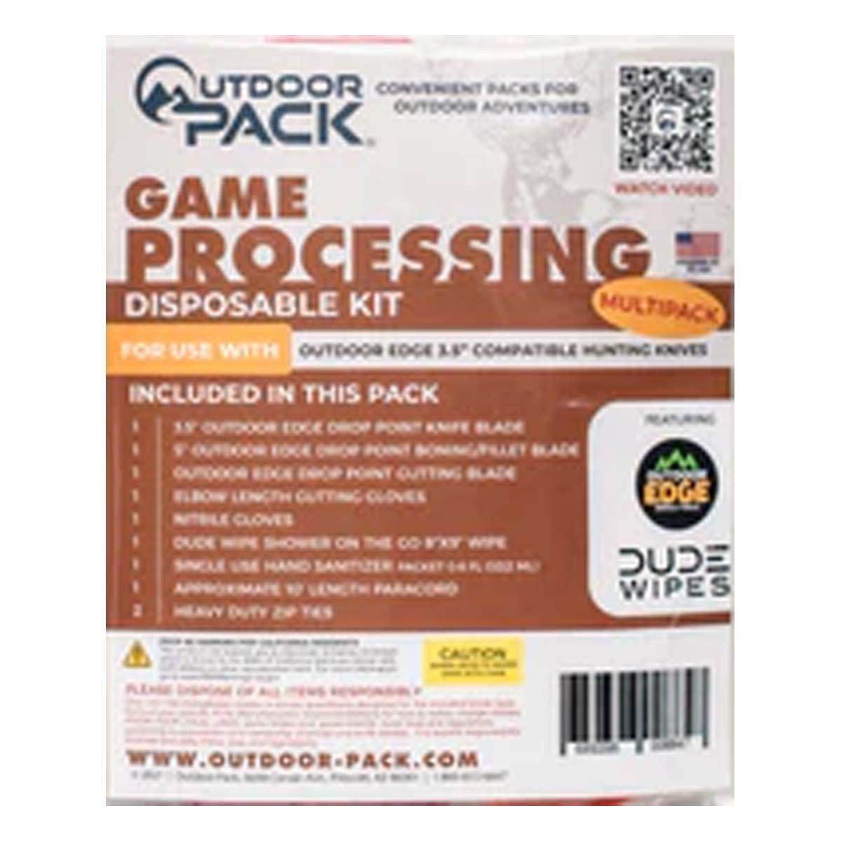 Outdoor Pack Game Processing Kit 3.5" Multipack Type Without Game Bags - Outdoor Pack