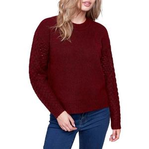 Women's Charlie B Fishnet Pullover Sweater
