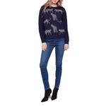 Women's Charlie B Animal Print Jacquard Knit Pullover Sweater - Thumbnail 4 of 4