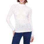 Women's Charlie B Lace Long Sleeve Mock Neck Shirt - Thumbnail 1 of 2