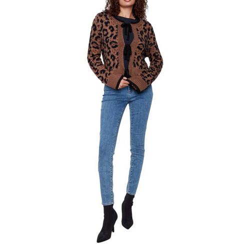 Women's Charlie B Bow Tie Jacquard Cardigan - Primary Image