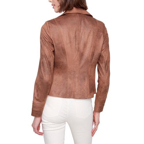Women's Charlie B Vintage Faux Leather Moto Jacket - Primary Image