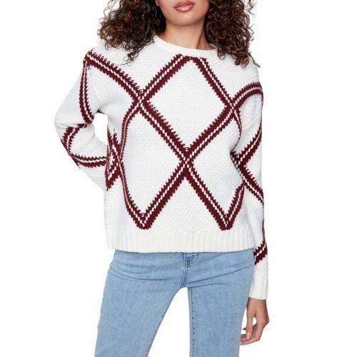 Women's Charlie B Diamond Pullover Sweater - Primary Image