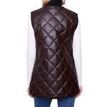 Women's Charlie B Quilted Faux Leather Vest - Thumbnail 2 of 3