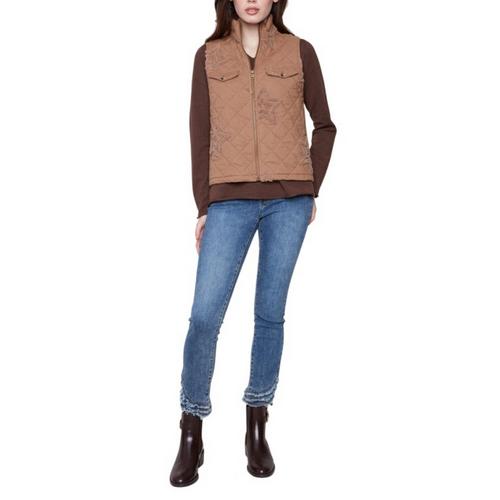 Women's Charlie B Bouclé Quilted Vest - Primary Image
