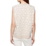 Women's Charlie B Floral Mesh Sleeveless V-Neck Sweater Vest - Thumbnail 3 of 3