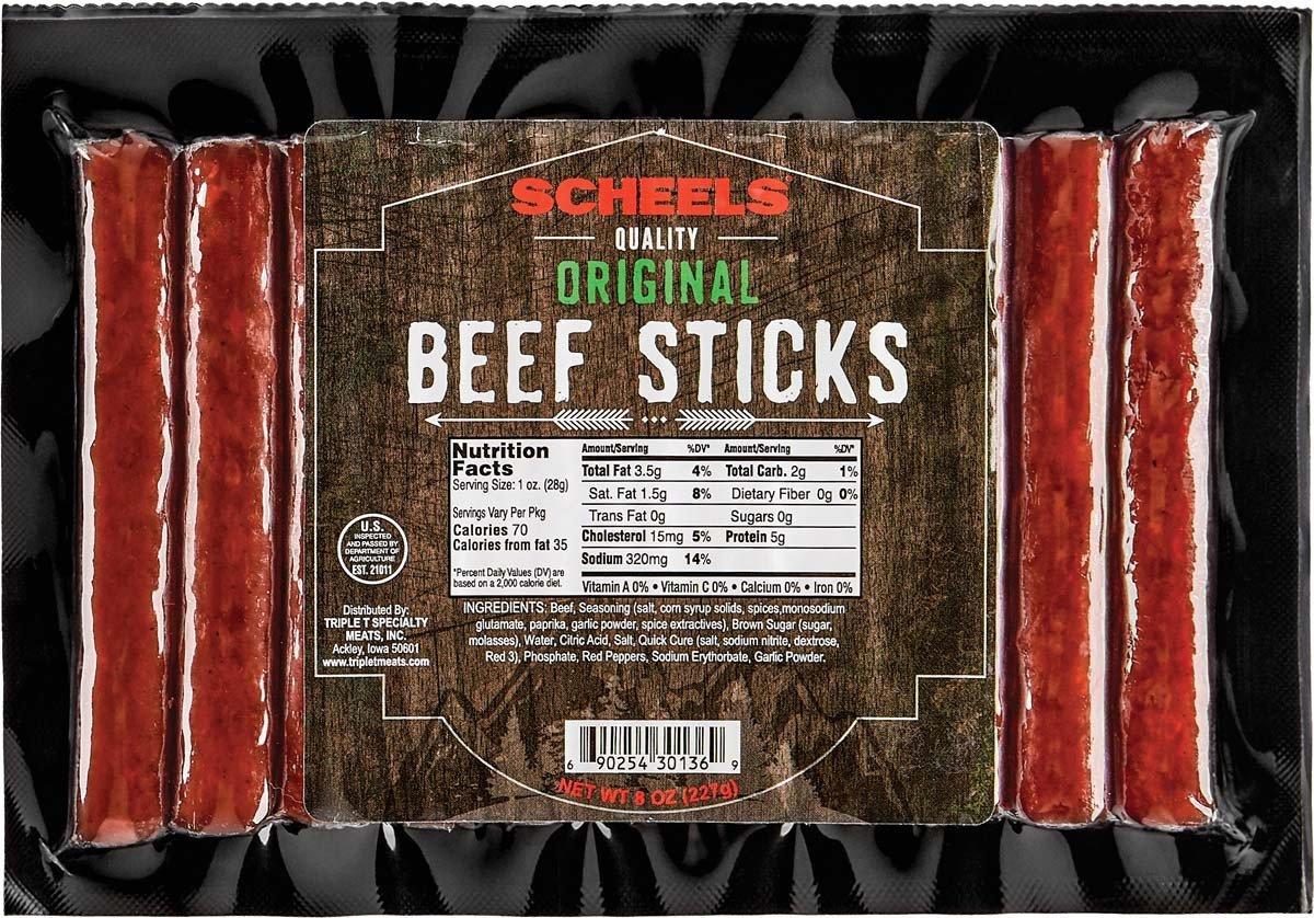 Scheels Original Beef Sticks - Triple T Specialty Meats