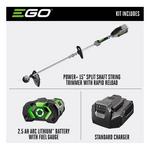EGO Power+ ST1502SA 15 in. 56 V Battery String Trimmer Kit - Battery & Charger Included - Thumbnail 4 of 7