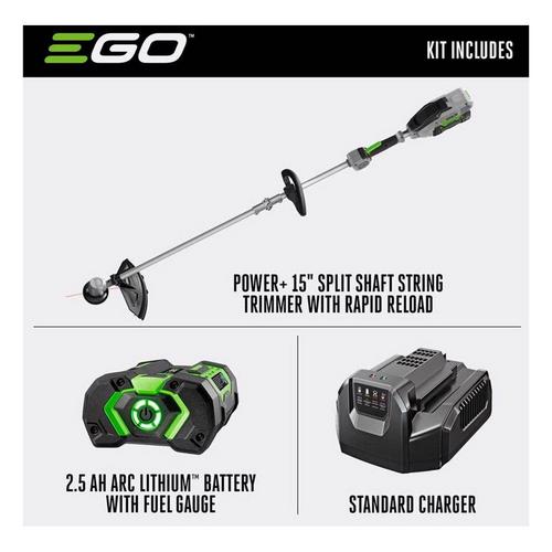EGO Power+ ST1502SA 15 in. 56 V Battery String Trimmer Kit - Battery & Charger Included - Primary Image