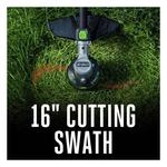 EGO Power+ Line IQ ST1623T 16 in. Battery String Trimmer Kit (Battery & Charger) - Thumbnail 6 of 7