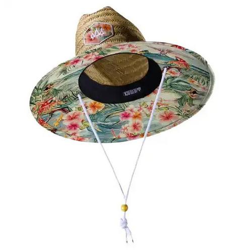 Women's Hemlock Hat Co Hanalei Straw Lifeguard Sun Hat - Primary Image